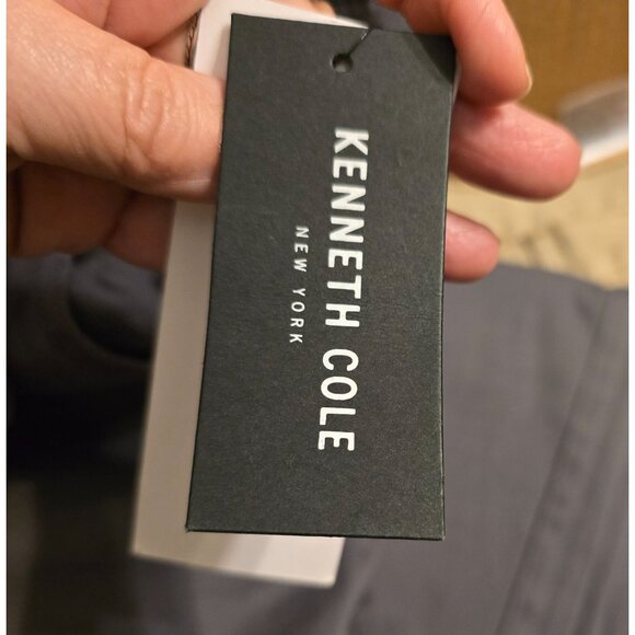 Kenneth Cole New York Mens Gray Stretch Cotton Blend Straight-Leg Pants Sz 36/32 - Picture 9 of 9